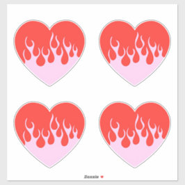 Fire Heart Klistermärken