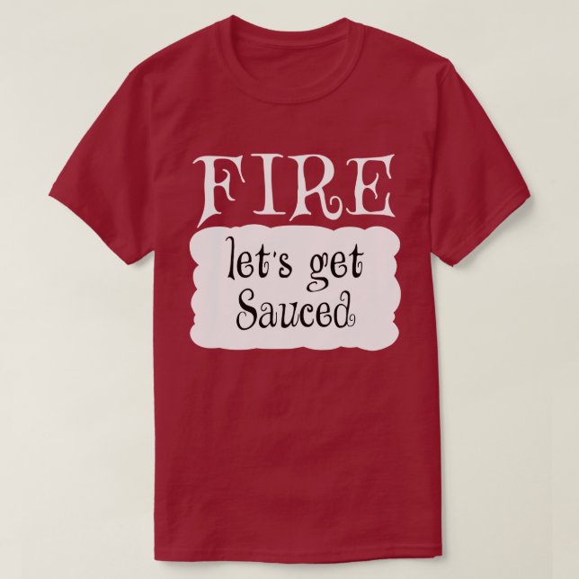 FIRE Hett Packet Halloween Taco Costume T Shirt (Design framsida)