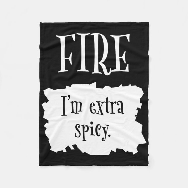 Fire Hett Packet Halloween Taco I är Extra Spicy C Fleecefilt (Framsidan)