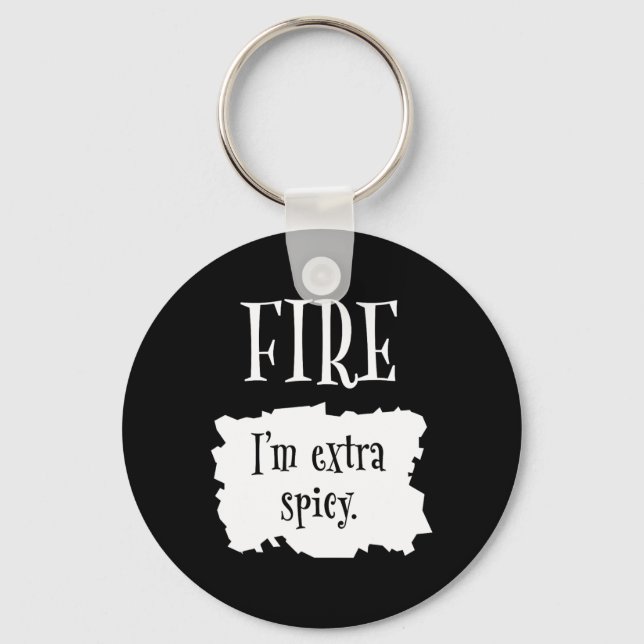 Fire Hett Packet Halloween Taco I är Extra Spicy C Nyckelring (Framsida)