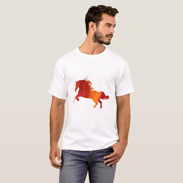 Fire Horse Basic T-Shirt (Hel framsida)