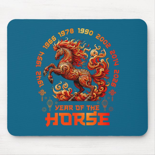 Fire Horse Chinese Zodiac Symbol 2026 Lunar New Ye Musmatta (Framsidan)