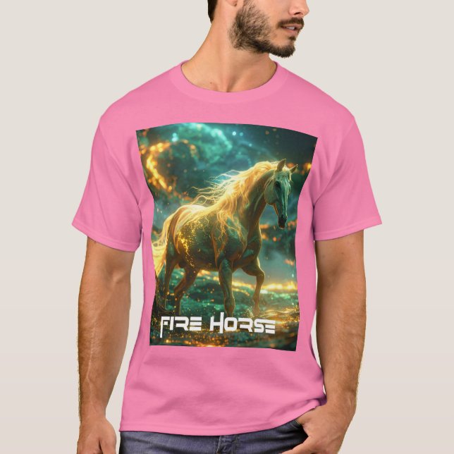 FIRE HORSE - CHINESE ZODIAC -  T SHIRT (Framsida)