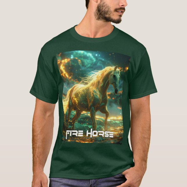 FIRE HORSE - CHINESE ZODIAC -  T SHIRT (Framsida)