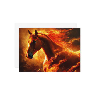 fire horse, horse, animals, flame, fire inbjudningar