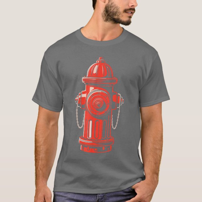Fire Hydrant Shirt Kids Adult Men Women Fire Hydra T Shirt (Framsida)