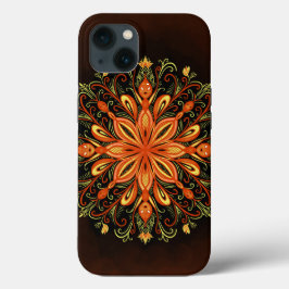 Fire Inslag Mandala - Kaleidoscopic Flame Creatur