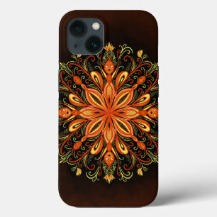 Fire Inslag Mandala - Kaleidoscopic Flame Creatur