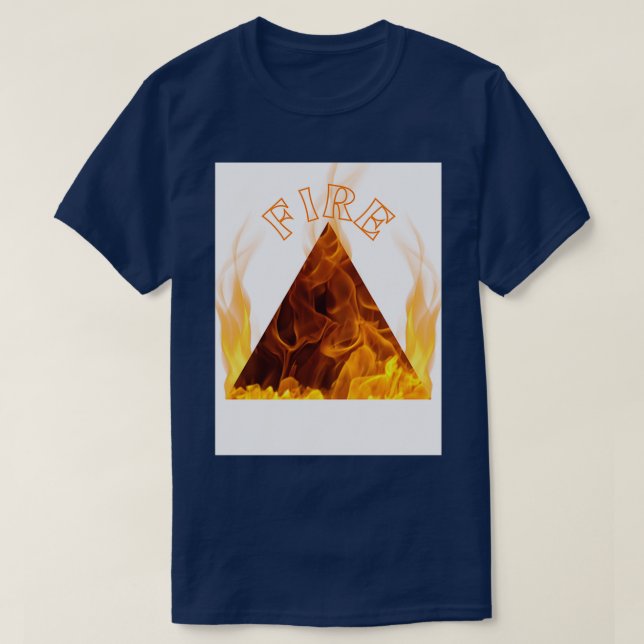 Fire Inslag Symbol T Shirt (Design framsida)