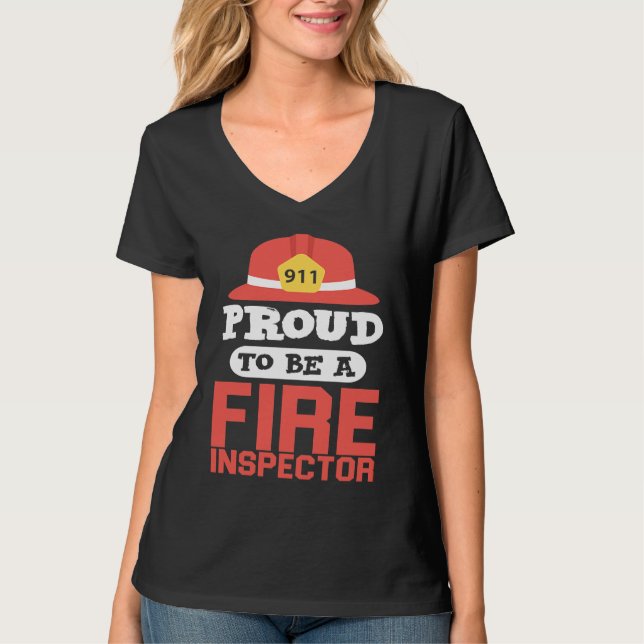 Fire Inspector   For Firefighter T Shirt (Framsida)