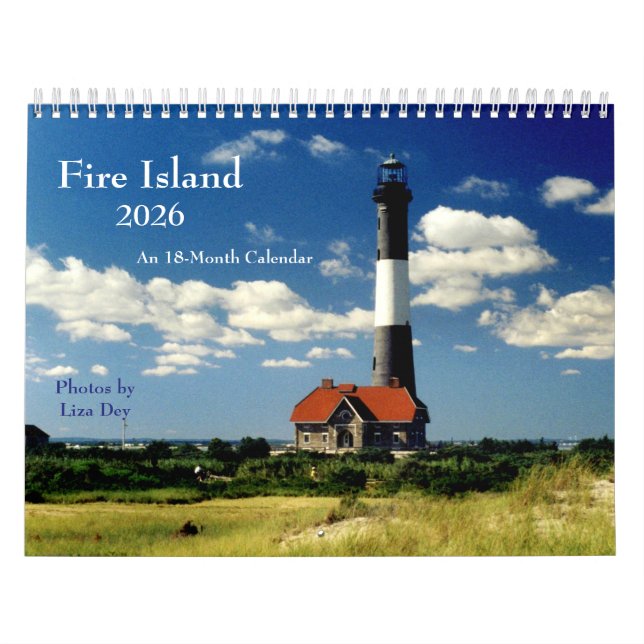 Fire Island 2026 an 18 månaders kalender (Omslag)