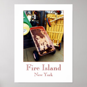 "Fire Island Färgad Wagons" Poster