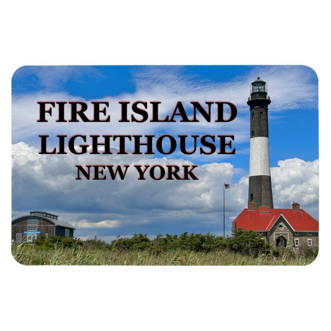 Fire Island fyr, New York Flexi Magnet (Horisontell)
