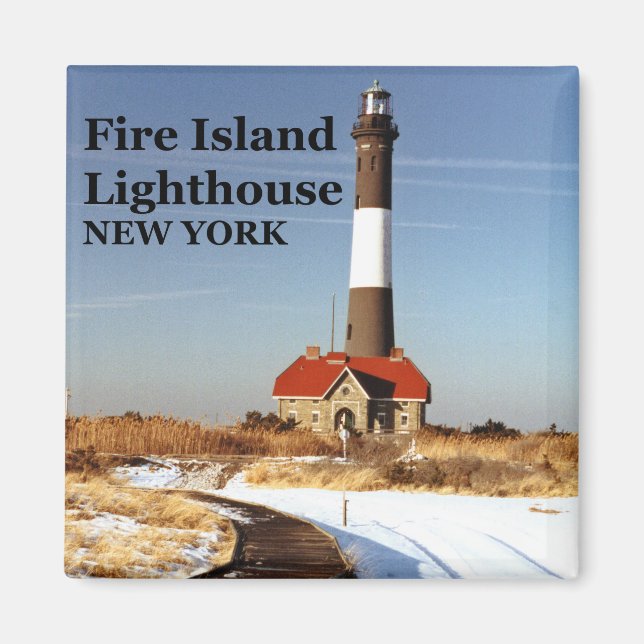 Fire Island fyr, New York Magnet (Framsidan)