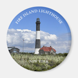Fire Island fyr New York Round Magnet