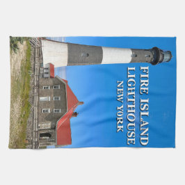 Fire Island fyr, New York Tea Towel Kökshandduk