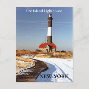 Fire Island-fyr, New York-vykort Vykort