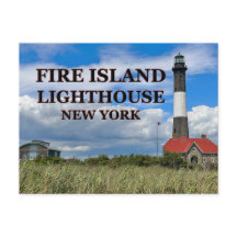 Fire Island-fyr, New York-vykort