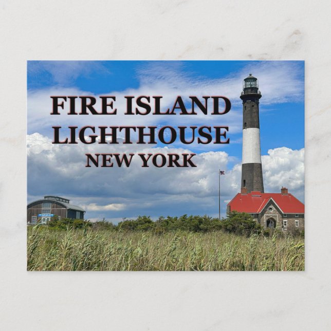 Fire Island-fyr, New York-vykort Vykort (Framsida)