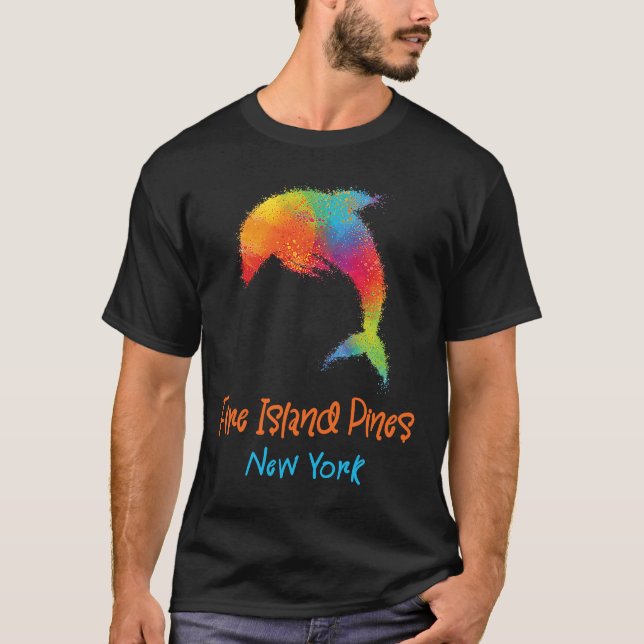 Fire Island Gräs New York Souvenir T Shirt (Framsida)