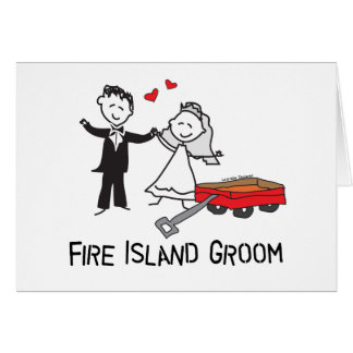 Fire Island Groom Hälsningskort