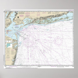 Fire Island Light to Sea Girt Nautical Chart 12326 Poster