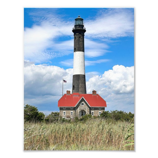 Fire Island Lighthouse, New York Photo Print Fototryck (Framsidan)