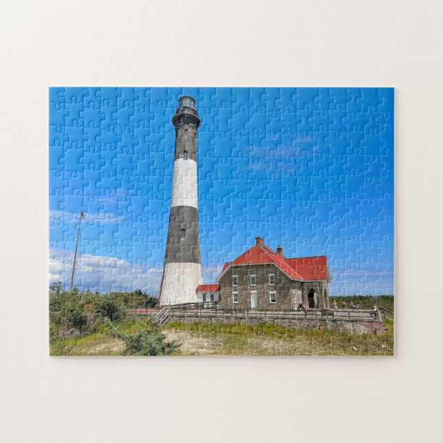 Fire Island Lighthouse, New York Puzzle Pussel (Horisontell)