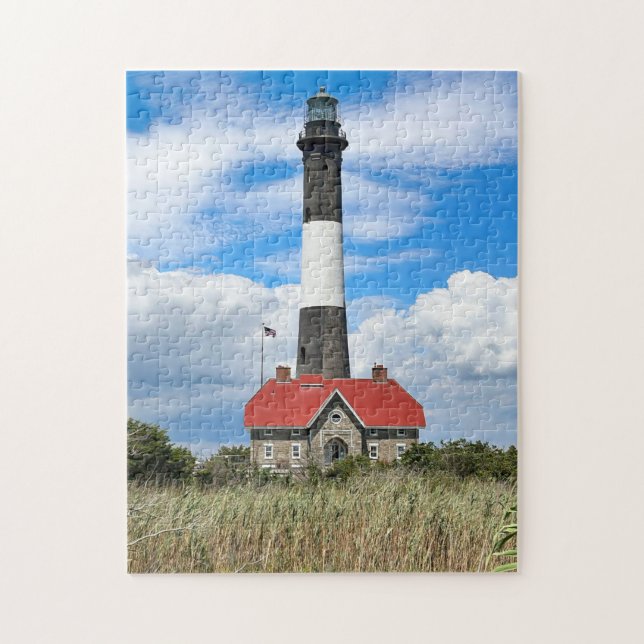 Fire Island Lighthouse, New York Puzzle Pussel (Vertikal)