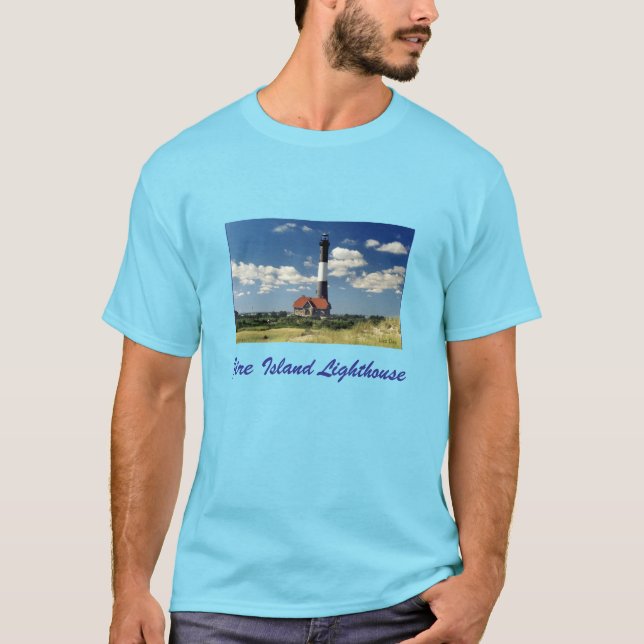 Fire Island Lighthouse-Vuxen T-shirt (Framsida)