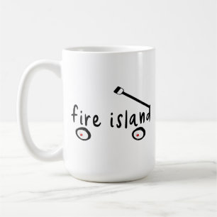 Fire Island Long Island NY vagn ord sommar ledigt Kaffemugg