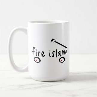 Fire Island Long Island NY wagon word summer vaca Kaffemugg