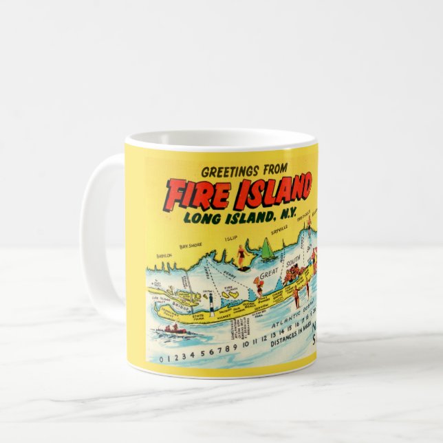 Fire Island-mugg Kaffemugg (Framsida vänster)