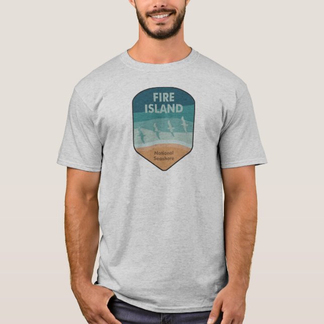 Fire Island National Seashore New York Fiskmås T Shirt (Framsida)