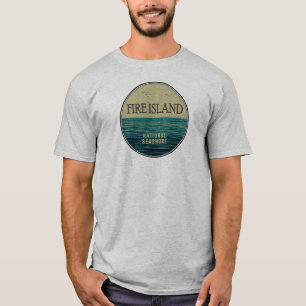 Fire Island National Seashore New York Ocean Birds T Shirt