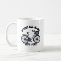 FIRE ISLAND NEW YORK cykel med korg cykel