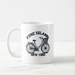 FIRE ISLAND NEW YORK cykel med korg cykel Kaffemugg