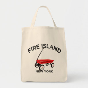 Fire Island stor version Röd Vagn Long Island NY Tygkasse
