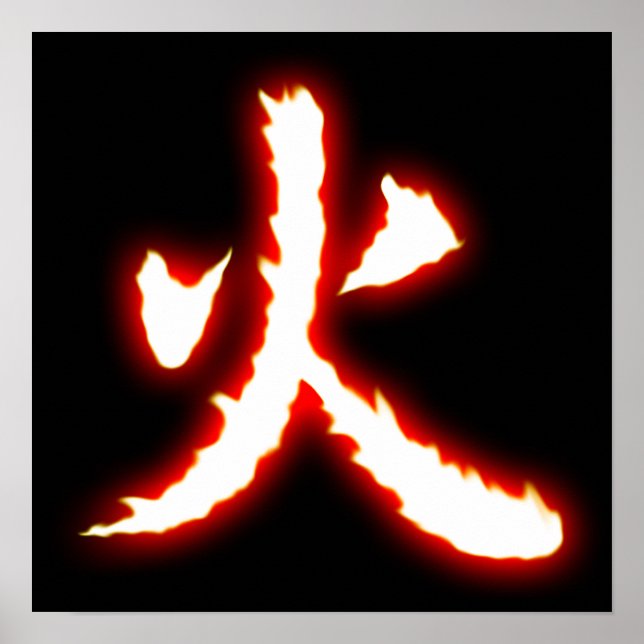 Fire Kanji Poster (Framsidan)