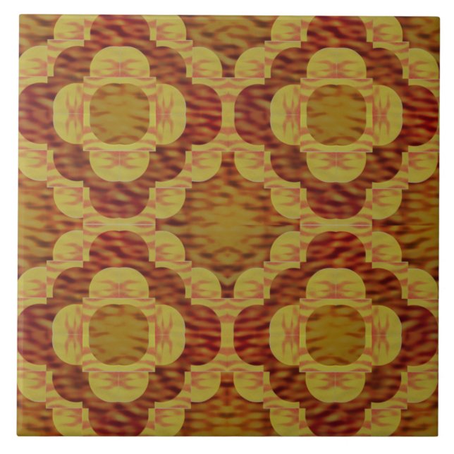 Fire Kärlek Ring Mönster Kakelplatta (Framsidan)