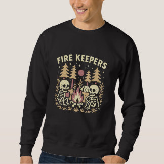 Fire Keepers Skeleton Campfire Lång Ärmad Tröja