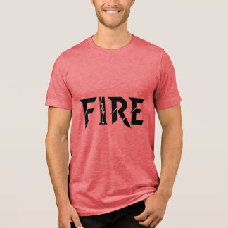 FIRE – Kraftfullt ord typografi T-shirt