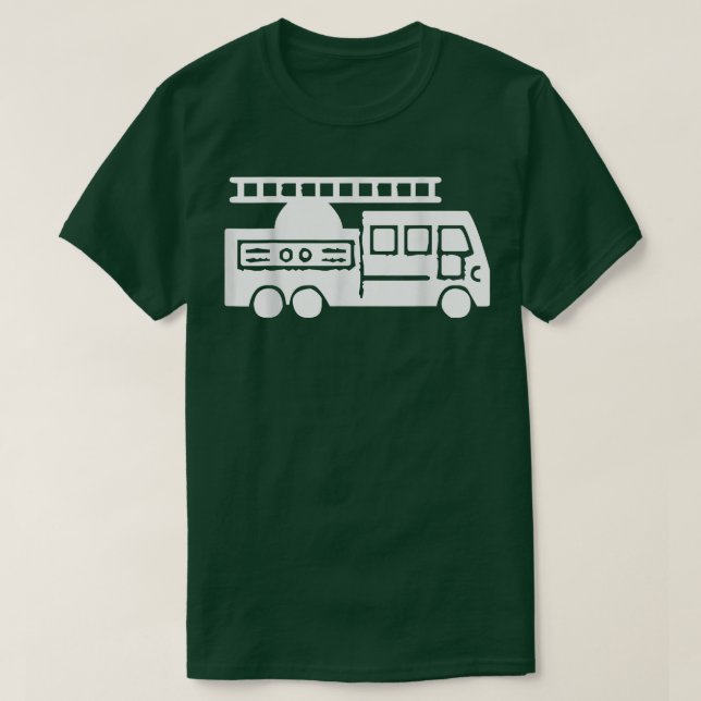 Fire Ladder Lastbil T Shirt (Design framsida)