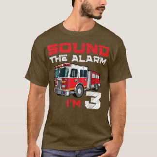 Fire Lastbil 3:e födelsedagspojken Future Firefigh T Shirt