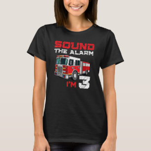 Fire Lastbil 3:e födelsedagspojken Future Firefigh T Shirt