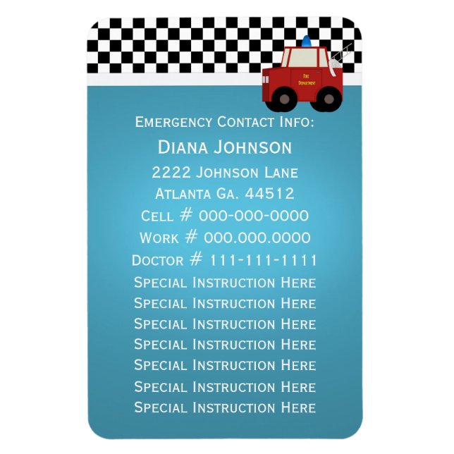 Fire Lastbil Akut-kontakt Magnet (Vertikal)