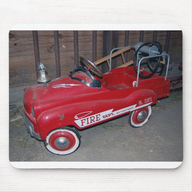 Fire Lastbil Antique Children's leksak Musmatta (Framsidan)