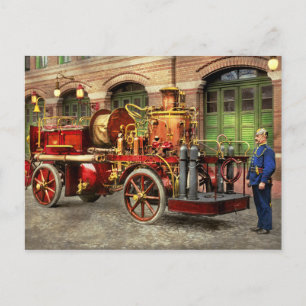 Fire Lastbil - en elpump lastbil 1907 Vykort