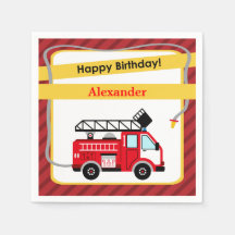 Fire Lastbil Firefighter Grattis på födelsedagen N