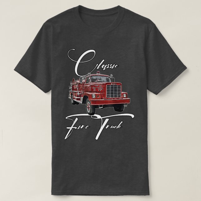 Fire Lastbil,future Firefighter,Classic Lastbil,Ca T Shirt (Design framsida)
